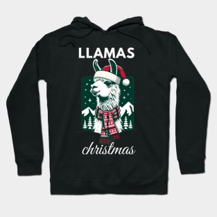 llamas christmas Hoodie